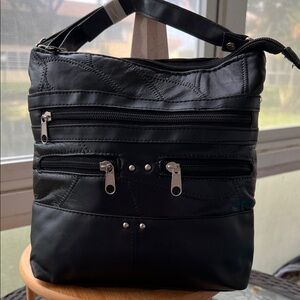 Leather crossbody bag